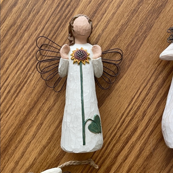 Willow Tree Angel Sculpture Set - Cream and Brown - Picture 7 of 7